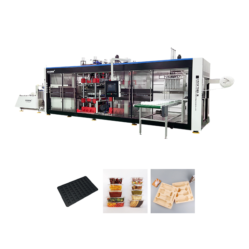 HYX-7161 Plně automatický pozitivní a negativní tlak 3 stanice Thermoformming stroj